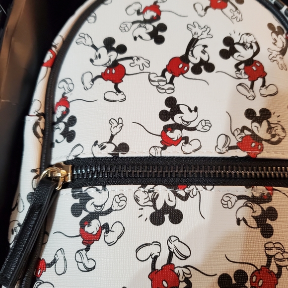 Mickey Mouse Mini Backpack Purse w/ Card Holder & Key Chain Gift Set - Picture 6 of 16